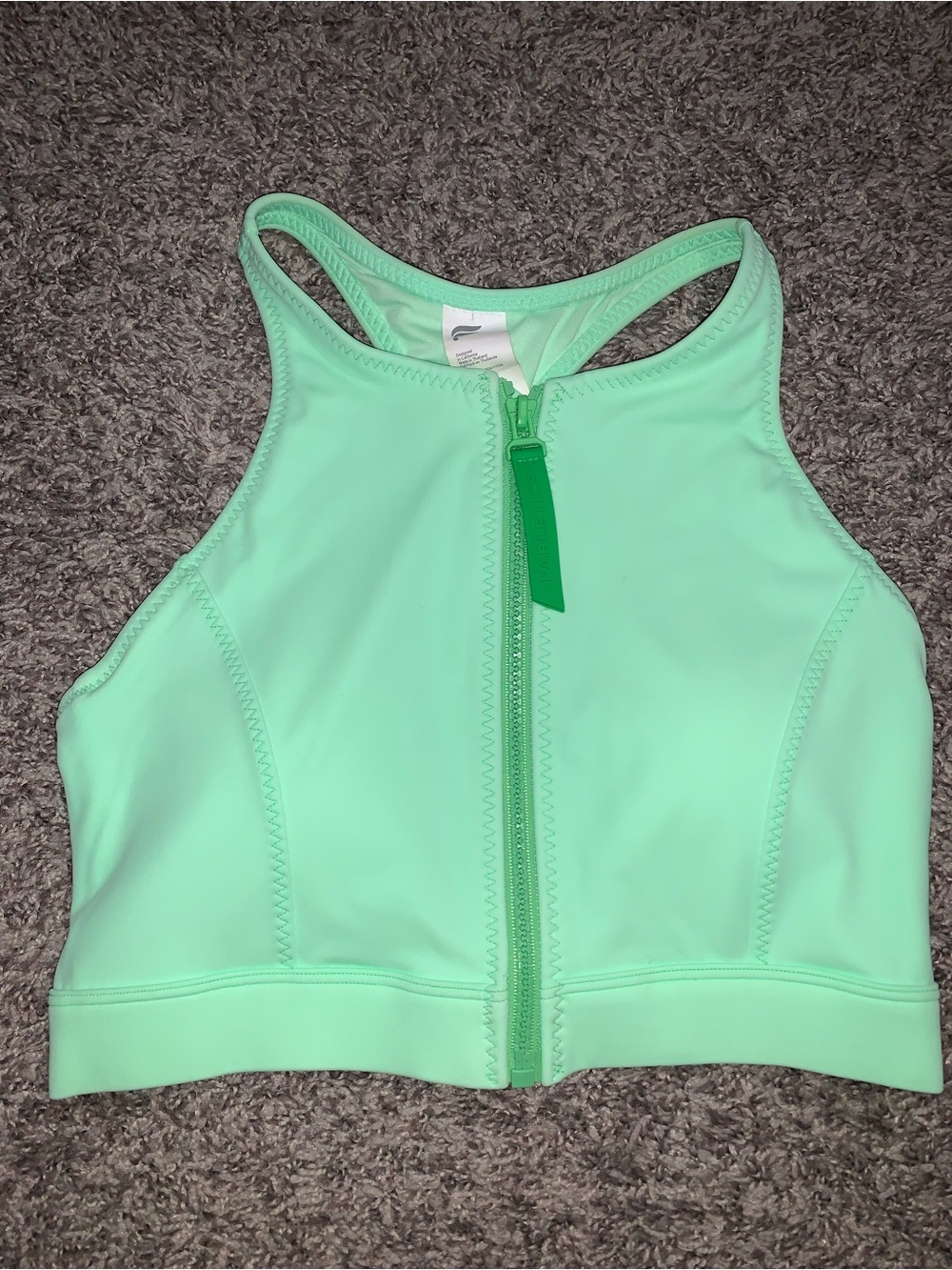 Fabletics Zip-Front Racerback Shaping Swim Set - Picture 9 of 13